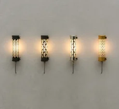 Applique murale, Vendôme Nano, laiton, E14, 2700K, IP66, Ø7cm, H27cm - Sammode