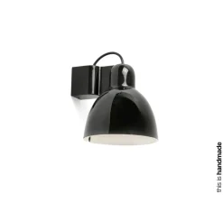 Applique murale, Venice, noir, L16cm, H18cm - Faro