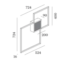 Applique murale, Venn 1.0 phase-cut dim, blanc, LED, 3000K, 2250lm, L72,4cm, H9cm - Wever & Ducré