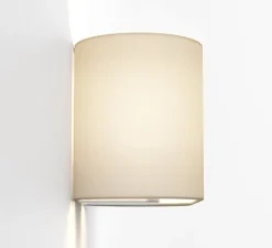 Applique murale, Venn, avec abat-jour Stadium 160, nickel mat, mastic, L31,5cm, H16cm - Astro