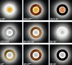 Applique murale, Vera 26, cuivre bronze, blanc, LED, 2700k, 2598lm, Ø26cm, P7cm - Icone