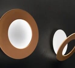 Applique murale, Vera 21, cuivre bronze, blanc, LED, 2700k, 2100lm, Ø21cm, P7cm - Icone