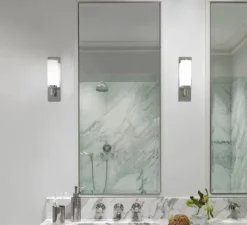 Applique murale, Verona, chrome poli, IP44, LED, L7,2cm, H25cm - Astro Lighting