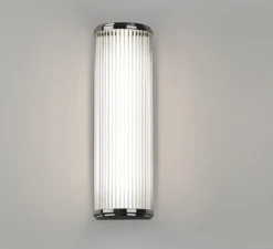 Applique murale, Versailles 400, chrome poli, LED, IP44, dim, 3000K, 658 lm, L12,5cm, H40cm - Astro