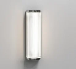 Applique murale, Versailles 400, chrome poli, LED, IP44, dim, 3000K, 658 lm, L12,5cm, H40cm - Astro