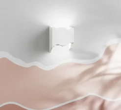 Applique murale, Vertbois, prêt à peindre, Lola, blanc, L14cm, H12cm - Nedgis