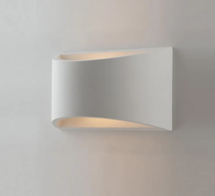 Applique murale, Vertbois, Léane, prêt à peindre, blanc, plâtre, L19,9cm, H11,5cm - Nedgis