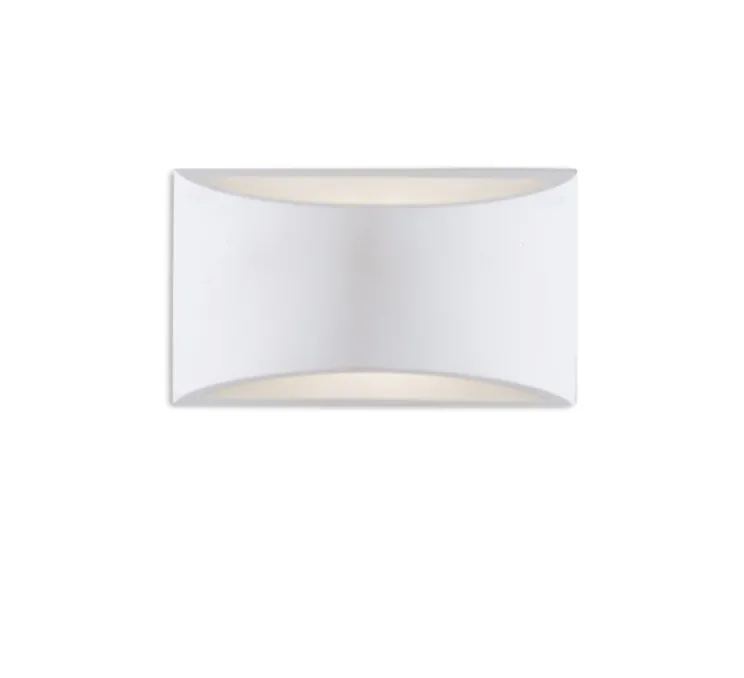 Applique murale, Vertbois, Léane, prêt à peindre, blanc, plâtre, L19,9cm, H11,5cm - Nedgis