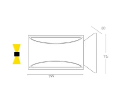 Applique murale, Vertbois, Léane, prêt à peindre, blanc, plâtre, L19,9cm, H11,5cm - Nedgis