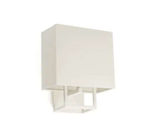 Applique murale, Vesper, blanc, beige, L22cm, H26,5cm - Faro