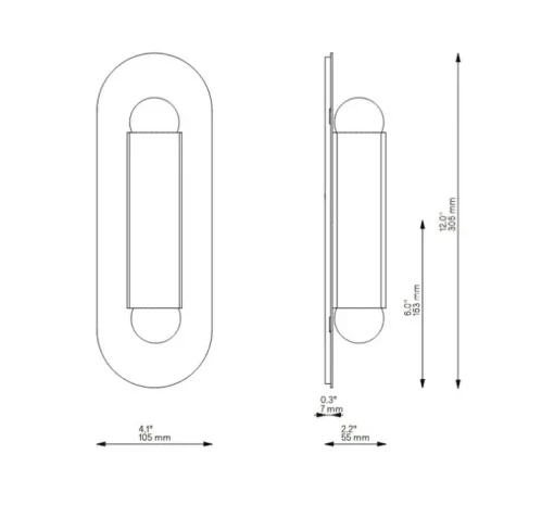 Applique murale, Vesta SM, or ombré, L10,5cm, H30,5cm - Schwung