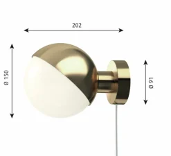 Applique murale, VL Studio, laiton brossé, Ø15cm, P20,1cm - Louis Poulsen
