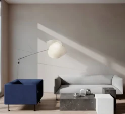 Applique murale, Voiles, blanc, LED, dim, 2700K, 2071 lm, L204,1cm, H68,3cm - LEDS C4