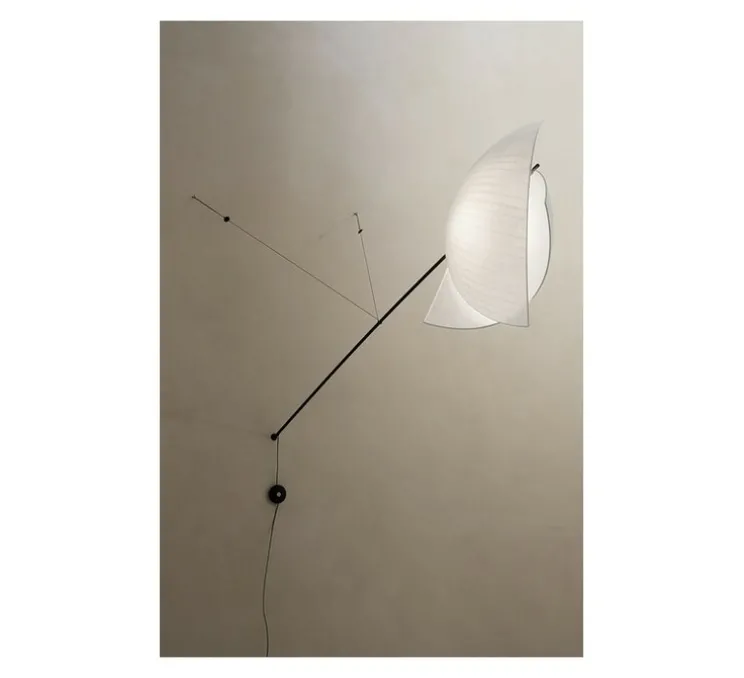 Applique murale, Voiles, blanc, LED, dim, 2700K, 2071 lm, L204,1cm, H68,3cm - LEDS C4