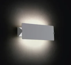 Applique murale, Volet Pivotant Double, Blanc-aluminium, LED, 3000K, 585lm, L34cm, H13cm - Nemo Lighting