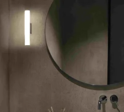 Applique murale, Volga 310, noir, IP44, LED, 3000K, 469lm, Ø4cm, H31cm - FARO