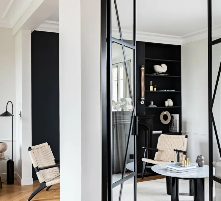 Applique murale, Volga 310, noir, IP44, LED, 3000K, 469lm, Ø4cm, H31cm - FARO