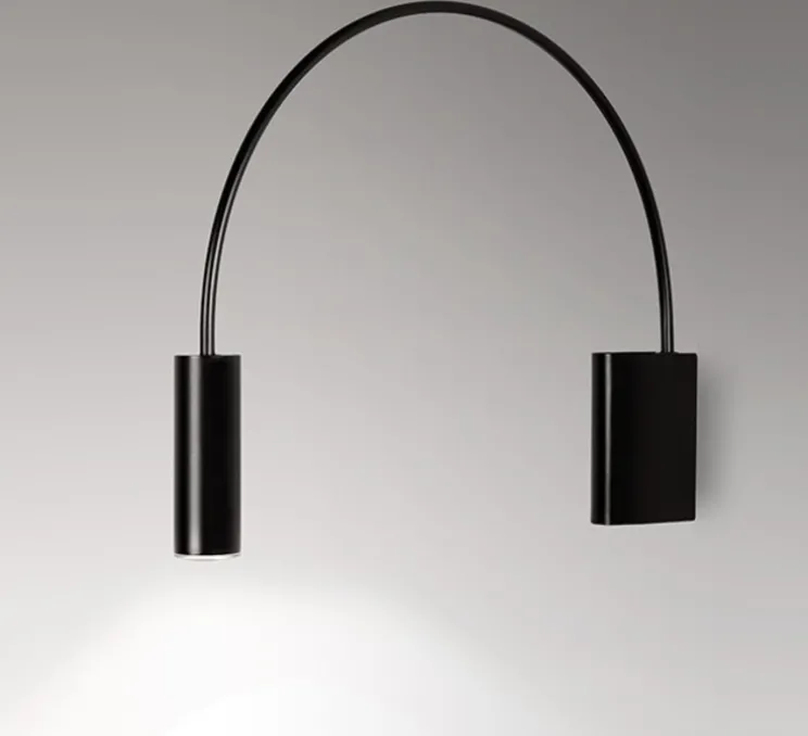 Applique murale, Volta A-3531, noir, LED, 2700K, 665 lm, L62,3cm, H42,9cm - Estiluz
