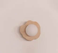 Applique murale, Volubilis S, bois naturel, L17cm, H17cm - Little Anana