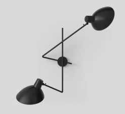 Applique murale, VV Cinquanta Twin, noir, L113cm, H53,8cm - Astep