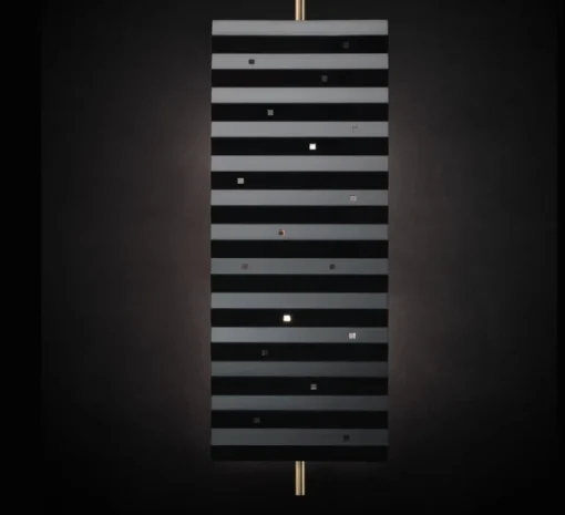 Applique murale, Wallie, Noir, Laiton, L26cm, H80cm - Tato Italia