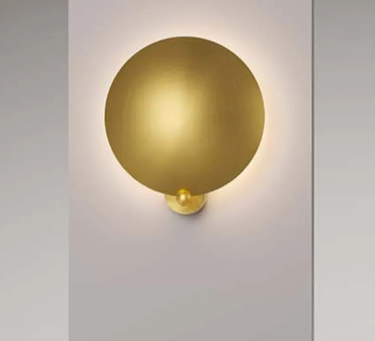 Applique murale, Washington, or satiné, LED, dim, 2700K, 900 lm, Ø39cm, H44cm - Lumen Center Italia