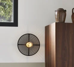 Applique murale, Waterlily, noir, Ø40cm, P11cm - Market Set