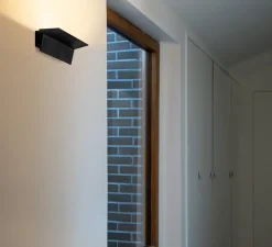 Applique murale, Zena, noir, LED, dim, 3000k, 2200 lm, L28cm, H8cm - Nemo Lighting