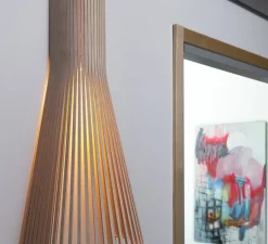 Applique murale,Secto 4230, câble+interrupteur, bouleau, 3000K, 470lm, H60cm, L30cm - Secto Design