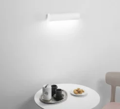 Applique murale,Vertbois, prêt à peindre, Léane, blanc, Led, 3000-4000 K,700lm, L32cm, Ø8cm - Nedgis