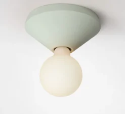 Applique ou plafonnier, Ada, Vert menthe, Ø17,5cm, H7,5cm - Plato Design