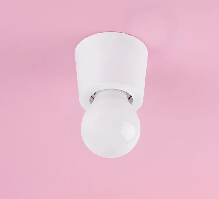 Applique ou plafonnier, Annie, blanc, Ø7,5cm, H6cm - Zangra