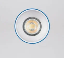 Applique ou plafonnier, Annabelle, bleu, Ø9cm, H11cm - Zangra