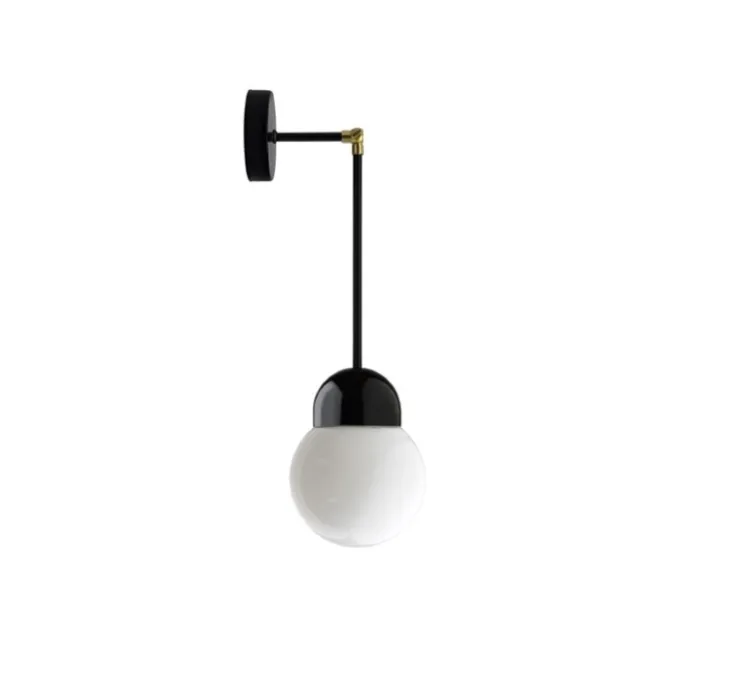 Applique ou plafonnier articulable, Light.036, avec Glass006, noir, LED, Ø14,5cm, H13cm - ZANGRA