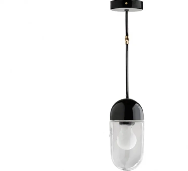 Applique ou plafonnier articulable, Light.036, avec Glass004, noir, LED, Ø10cm, H14cm - ZANGRA