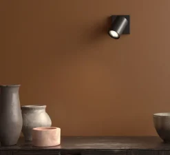 Applique ou plafonnier, Ascoli single, noir mat, Ø8cm, H13cm - Astro Lighting