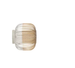 Applique ou plafonnier, Bamboo Light XS, blanc, Ø27cm, H20cm - Forestier