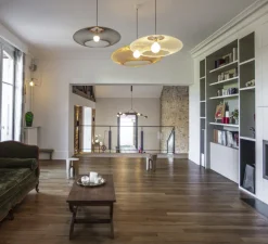 Applique ou plafonnier, Bamboo Light XS, noir, Ø27cm, H22cm - Forestier