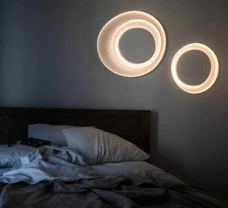 Applique ou plafonnier, Bahia, variable, blanc, LED, 2850K, 4850lm, L70cm, H76cm - Foscarini