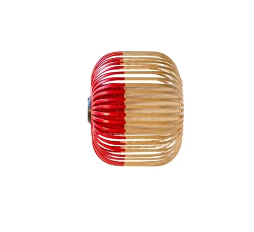 Applique ou plafonnier, Bamboo Light XS, rouge, Ø27cm, H20cm - Forestier