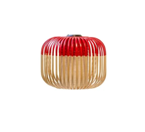Applique ou plafonnier, Bamboo Light XS, rouge, Ø27cm, H20cm - Forestier