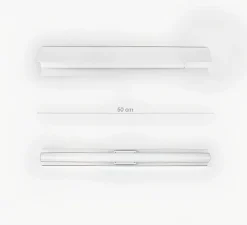 Applique ou plafonnier, Brad, blanc, L50cm, H5cm - Zangra