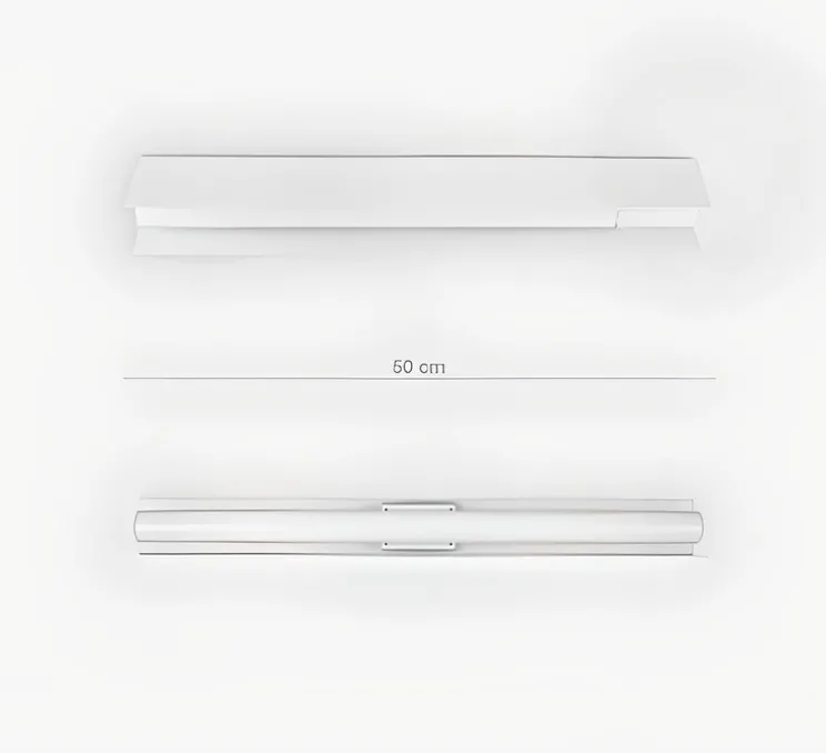 Applique ou plafonnier, Brad, blanc, L50cm, H5cm - Zangra