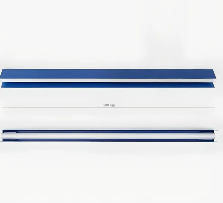 Applique ou plafonnier, Brad, bleu, L100cm, H5cm - Zangra