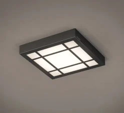 Applique ou plafonnier, Claustral 300, noir, LED, 3000K, 1440 lm, L30cm, H30cm - Raphaël Armand