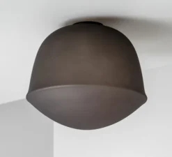 Applique ou plafonnier, Contour 300, base mini, gris ardoise, LED, 2700K, Ø30cm, H26cm - A-N-D