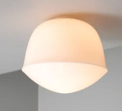 Applique ou plafonnier, Contour 300, base mini, blanc perle, LED, 2700K, Ø30cm, H26cm - A-N-D