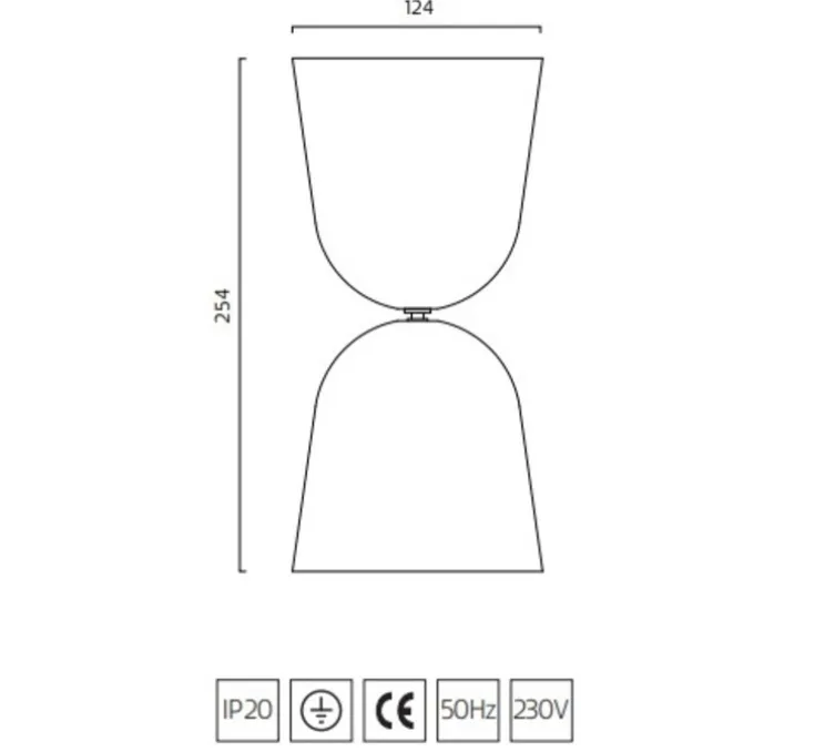 Applique ou plafonnier, Convex, gris, LED, 4000K, 1250 lm, Ø12,4cm, H25,4cm - Zero