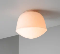 Applique ou plafonnier, Contour 225, base mini, blanc perle, LED, 2700K, Ø22,5cm, H19,5cm - A-N-D