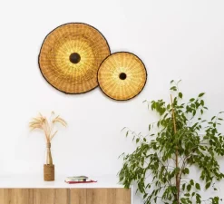 Applique ou plafonnier, Costas 400 H140, noir mat, Ø40cm, P14cm - Faro